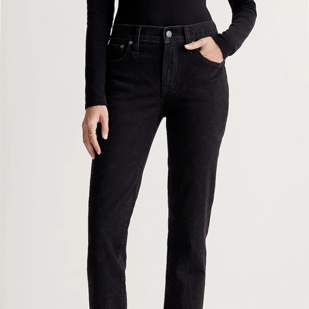 New Black Madewell Perfect Midrise Vintage Jean~31
